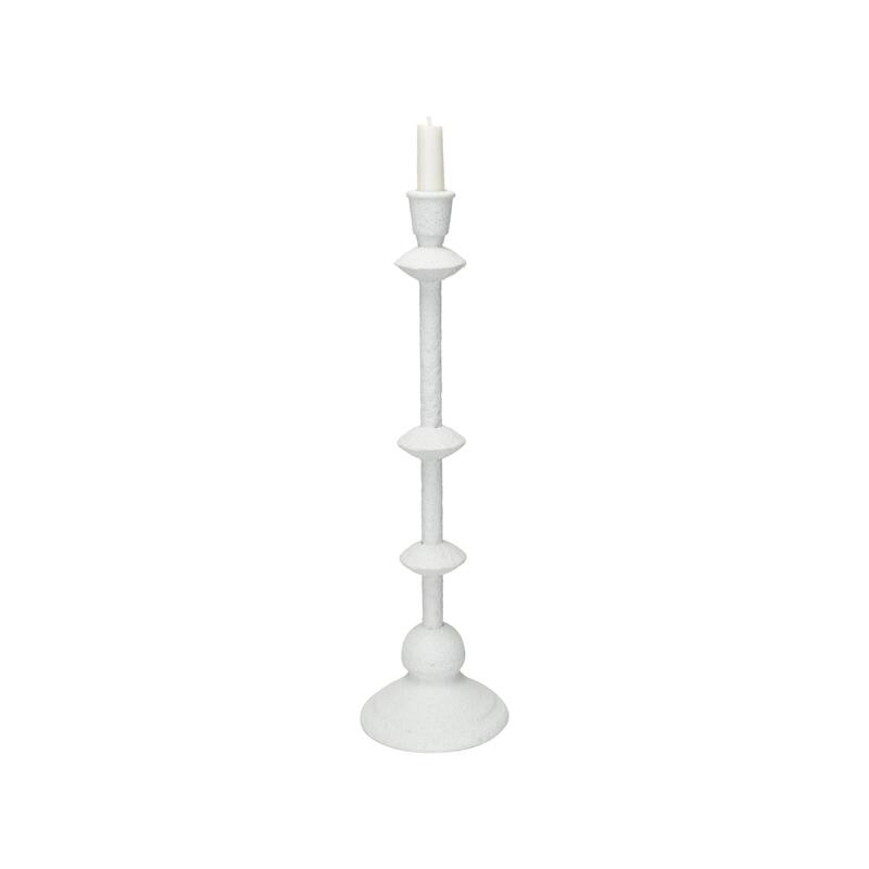 Metal Taper Candle Holder in Sand Finish
