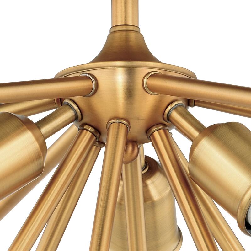Estelle 17-inch Mid-century Modern Sputnik Semi-flush Ceiling Light