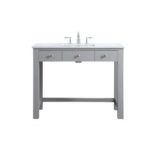 Elegant Lighting VF14842 Hudson 42" Free Standing Single Basin Vanity