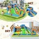 preview thumbnail 5 of 8, Costway 6 in 1 Inflatable Giant Kids Water Park Bounce House with Dual - As Picture Shows - See Details