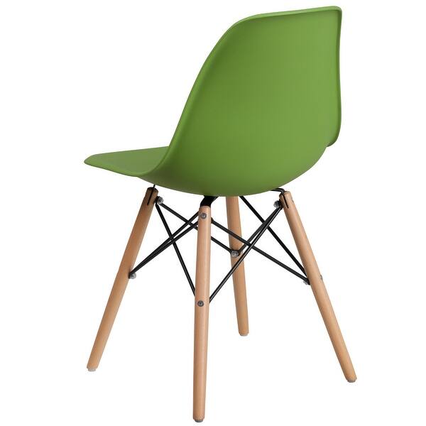 Plastic Chair With Wooden Legs On Sale Overstock 18063040