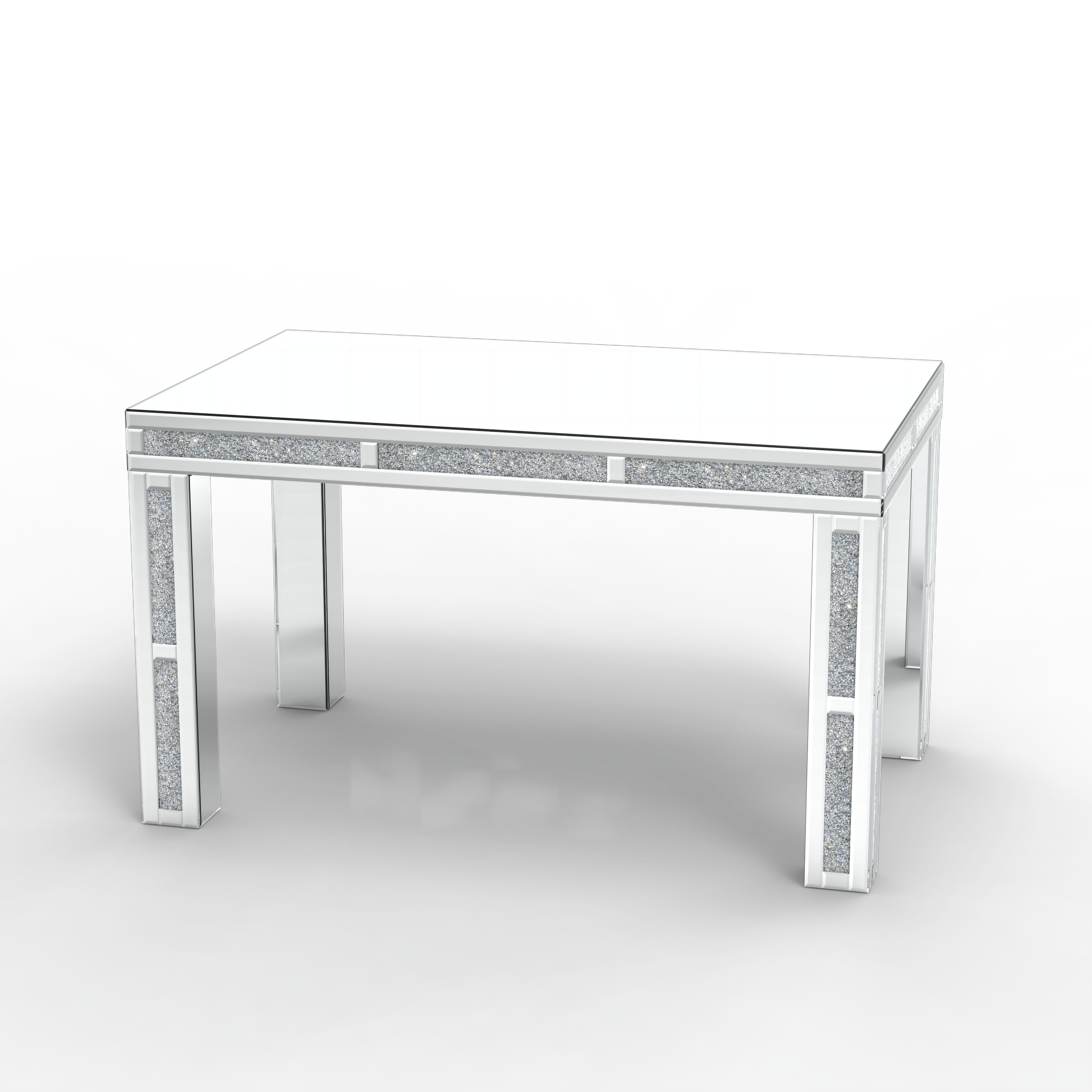 Rectangular Dining Table with Crushed Diamond