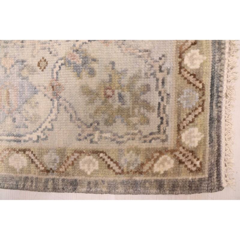 ECARPETGALLERY Hand-knotted Modern Oushak Grey Wool Rug - 8'1 x 10'3