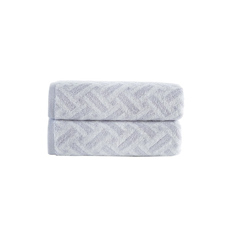 Brooks Brothers Criss Cross Stripe 2 pcs Bath Towels - On Sale - Bed ...
