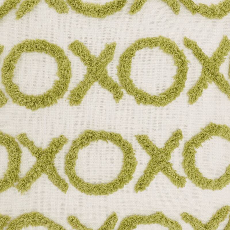 Mina Victory Life Styles Modern Textured XOXO Throw Pillow , (18" x 18")