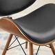 Thumbnail 36, Corvus Madonna Mid-century Walnut and Black Finish Accent Side Chair. Changes active main hero.