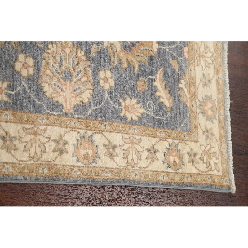 Vegetable Dye Floral Oriental Peshawar Chobi Runner Rug Hand-knotted - 2'8" x 9'8"