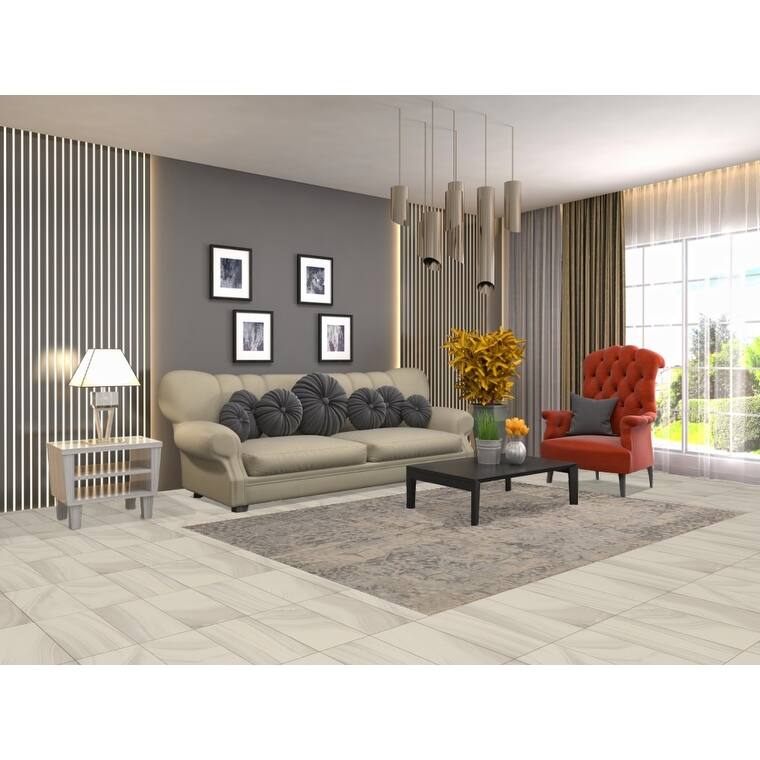 All-Over Abstract Area Rug Handmade Wool Carpet - 5'4"x 7'8"