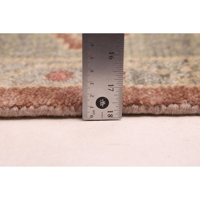 ECARPETGALLERY Hand-knotted Modern Oushak Brown Wool Rug - 7'10 x 10'1