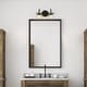 preview thumbnail 18 of 22, Petia Modern Contemporary Black Bathroom Vanity Lights Dimmable Wall Sconces