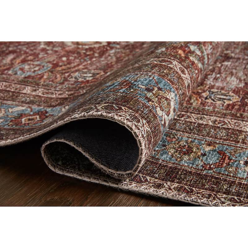 Alexander Home Isabelle Traditional Vintage Border Printed Area Rug