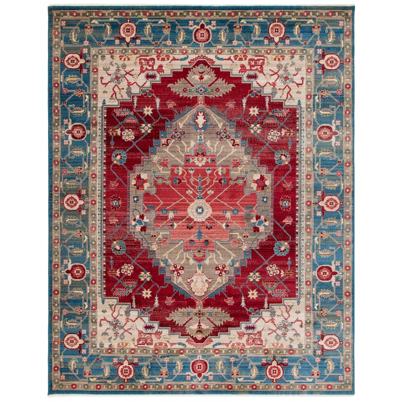 SAFAVIEH Kashan Mickie Oriental Rug with Fringe