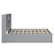 preview thumbnail 29 of 32, Full Size Platform Bed with Storage Headboard and Drawers - White Finish