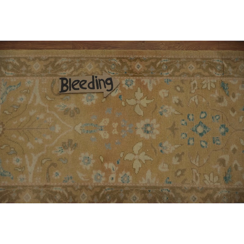 Hand Knotted Oriental 100% Wool Carpet Traditional All-Over Brown Ziegler Area Rug - 3' 11'' X 1' 11''