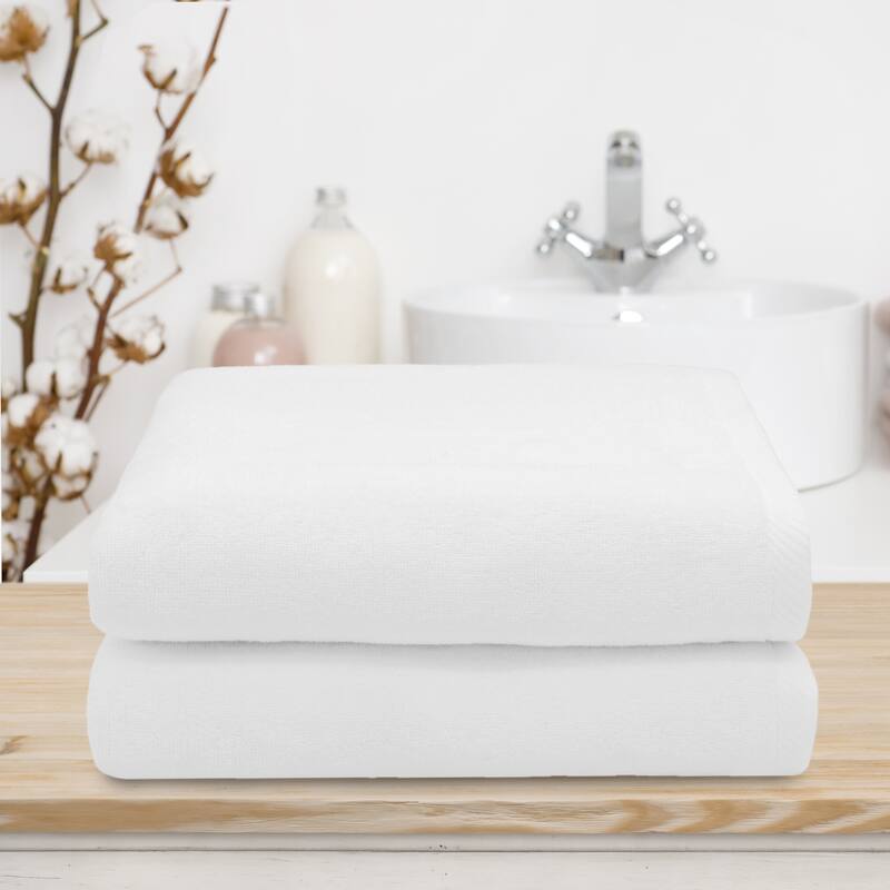 Authentic Hotel and Spa 100% Turkish Cotton Ediree Bath Towels - Set of 2
