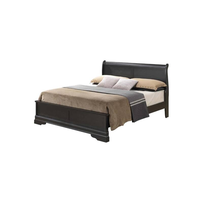 Black Full Bed with Transitional Style, Strong Build and Bold Finish for Comfortable and Stylish Bedroom Retreats