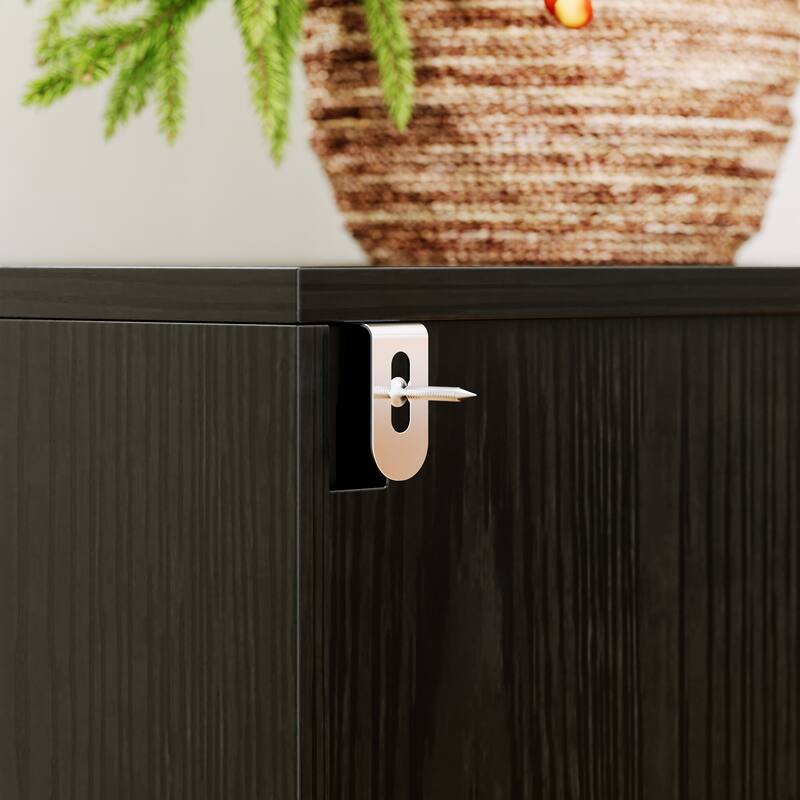 Large Black Dresser with 12 Drawers, 63” Storage Cabinet for Bedroom, Living Room or Entryway, Modern Buffet Sideboard