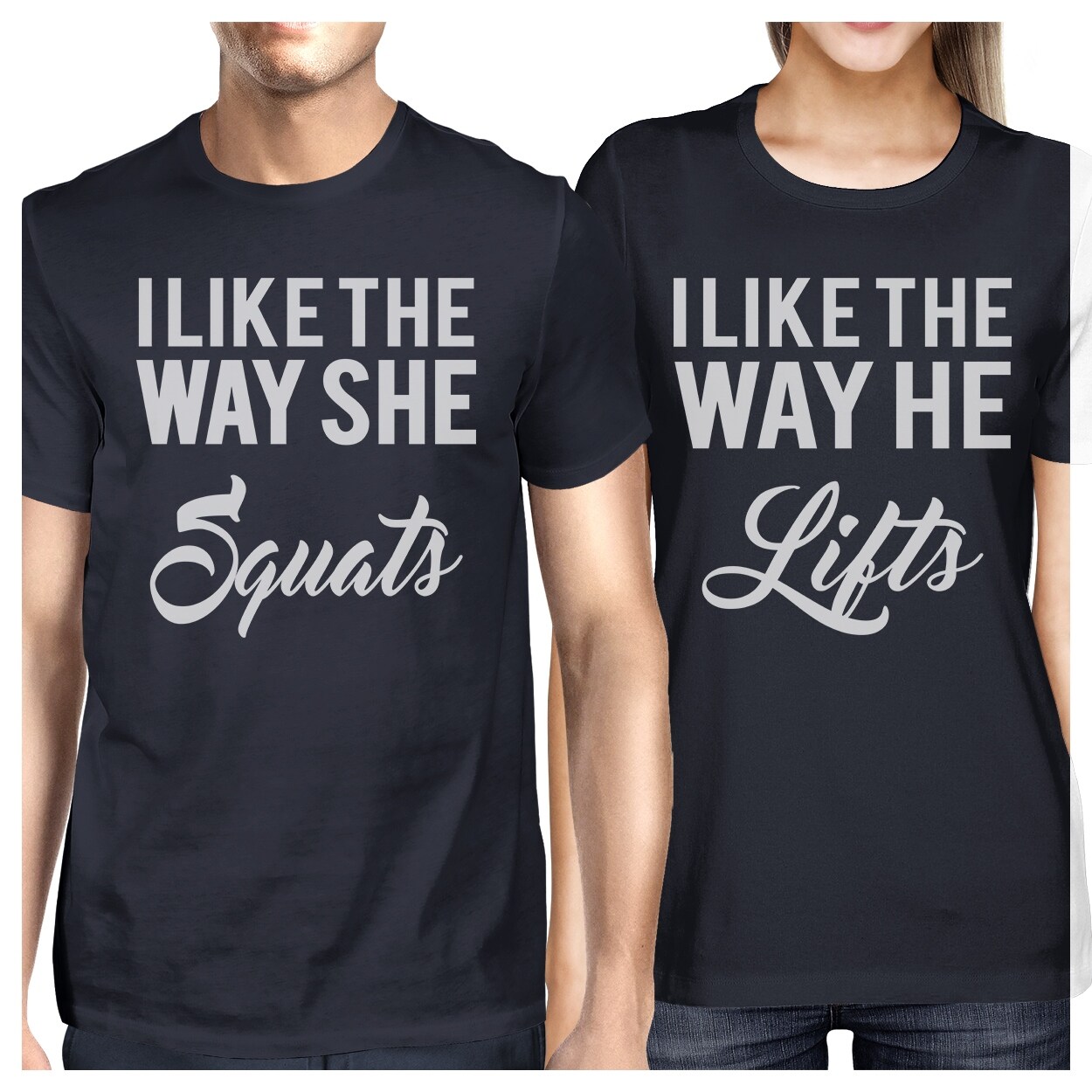Shop Squats Lifts Funny Gym T Shirts Couples Gift Couples Matching
