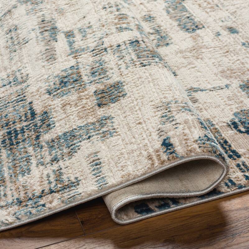 Livabliss Perugia Distressed Striped Area Rug