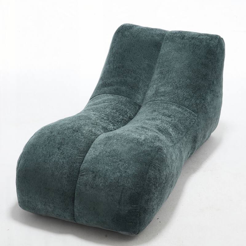 Creative bean bag sofa chair filled with sponge,Light Blue