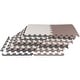 preview thumbnail 1 of 22, Puzzle Mat EVA Foam Floor Tiles 20-Pack - 20 SQFT Multicolor Exercise Mat or Play Mats - Interlocking Floor Mats by Stalwart White/Brown