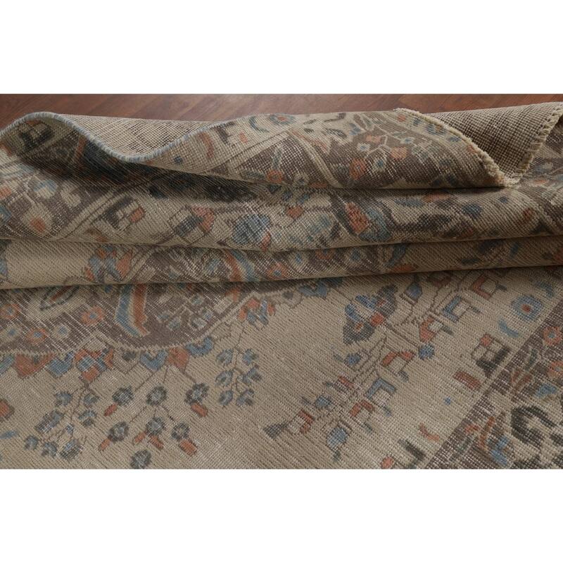 Traditional Tabriz Persian Area Rug Hand-Knotted Bedroom Wool Carpet - 6'5"x 8'11"