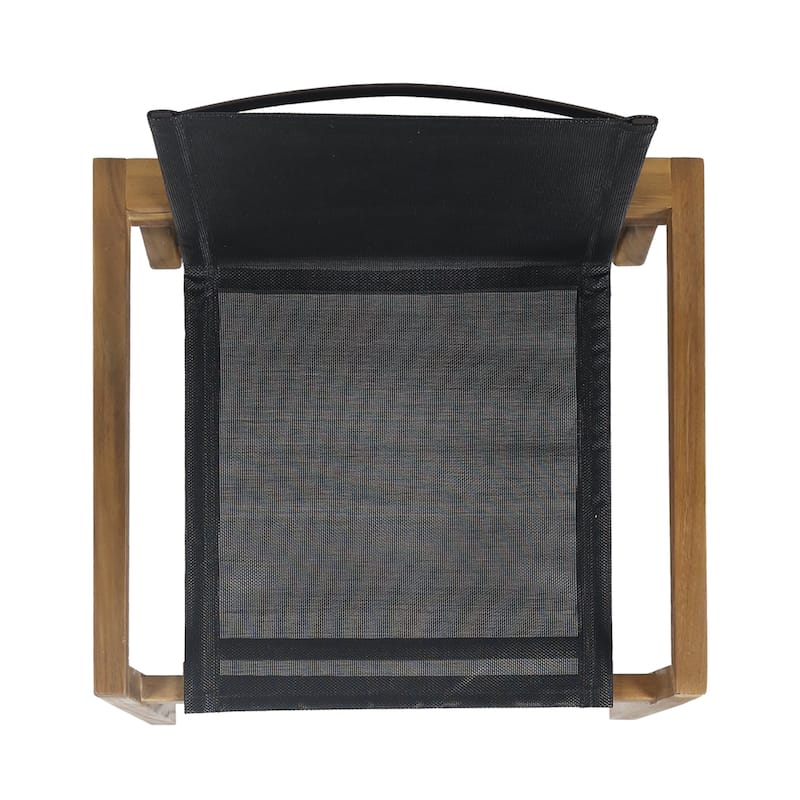 Shanter Outdoor Acacia Wood 7 Piece Dining Set with Mesh Seats by Christopher Knight Home