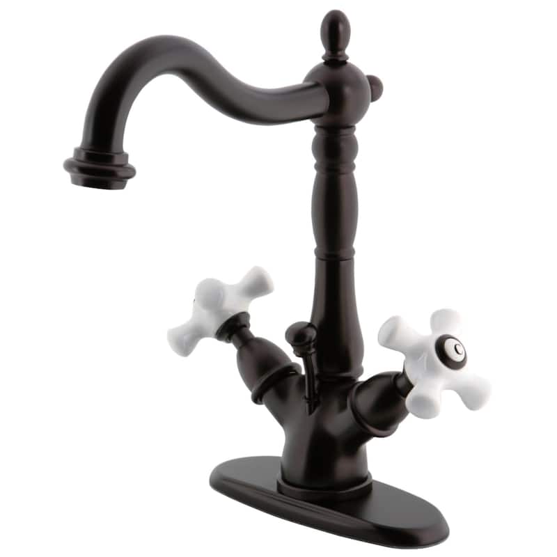 Kingston Brass Heritage 1.2 GPM Single Hole Deck Mounted Bathroom