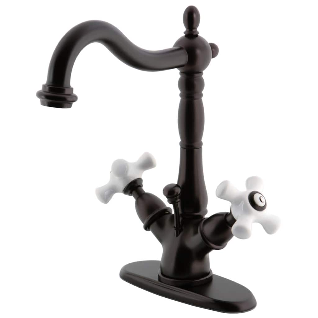 Kingston Brass Heritage 1.2 GPM Single Hole Deck Mounted Bathroom