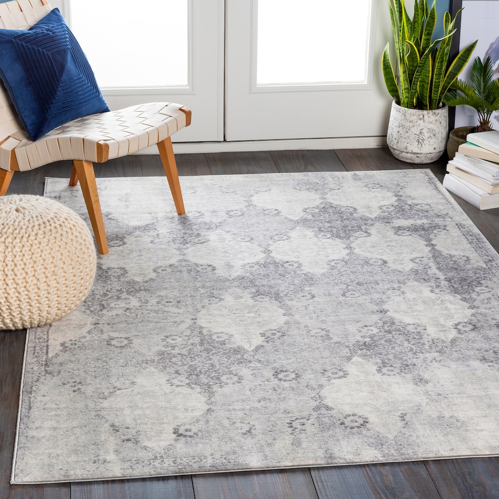 Raj Medallion Trellis Area Rug