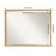 preview thumbnail 11 of 29, Beveled Wood Bathroom Wall Mirror - Svelte Polished Gold Frame