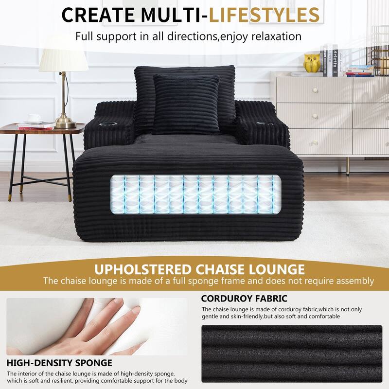 Oversized Sleeper Sofa for Living Room Deep Seat Lounge