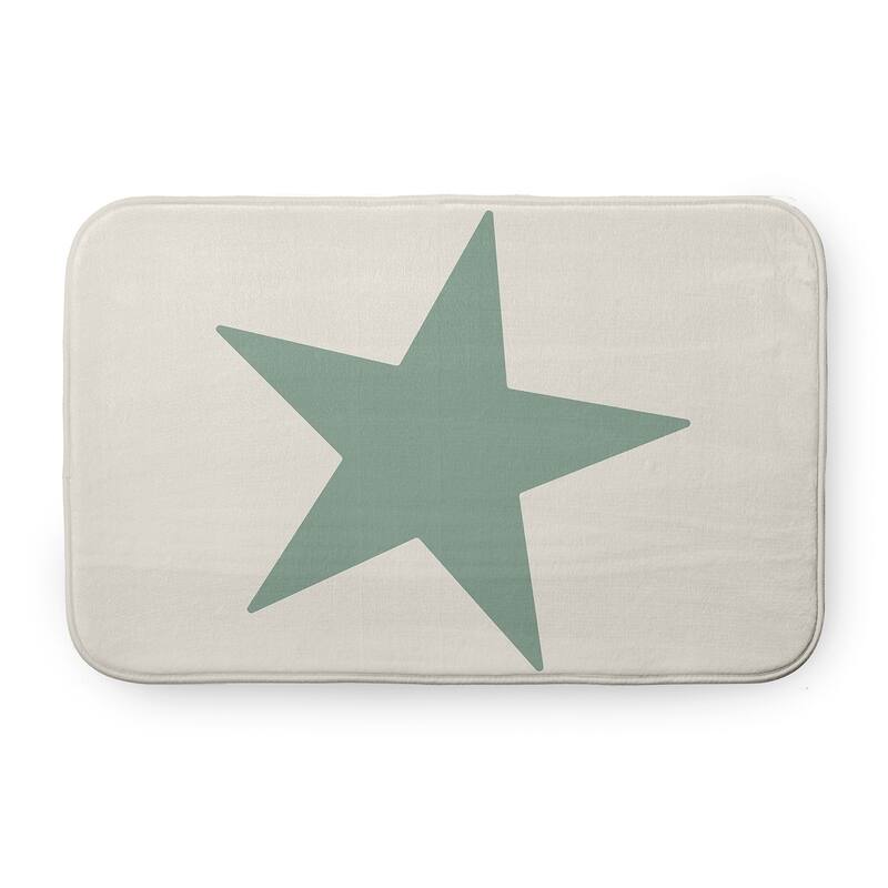 Big Star Bathmat - Sage - 24" x 17"