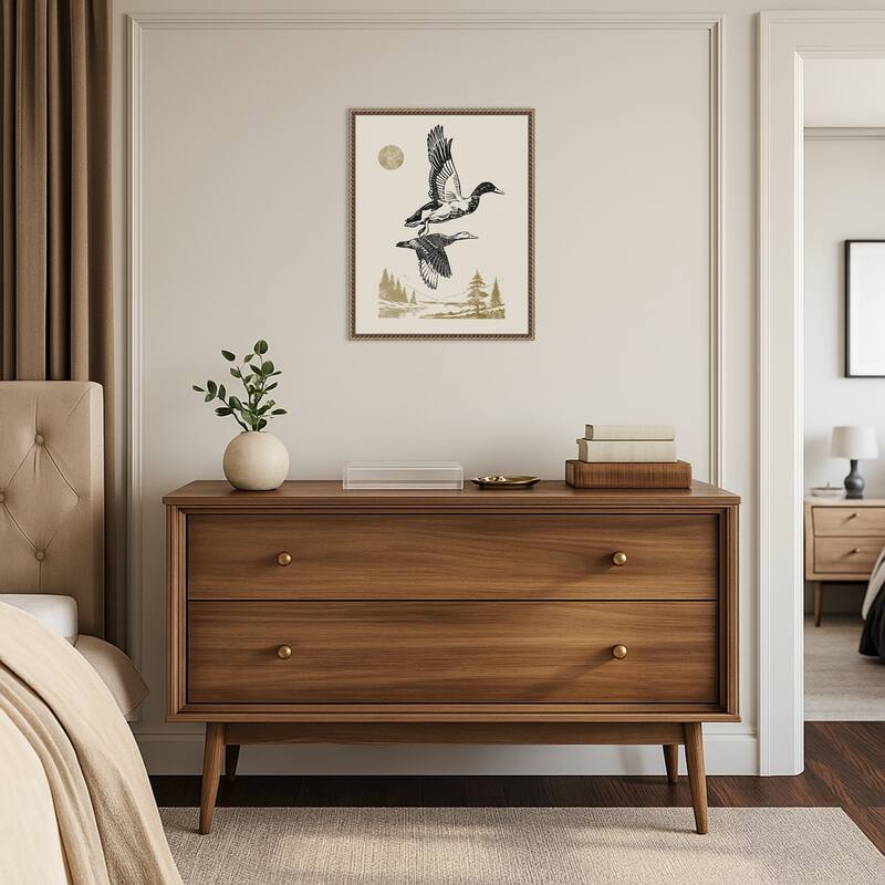 Lake Meditation No. 50 by Victoria Barnes Framed Canvas Wall Art Print