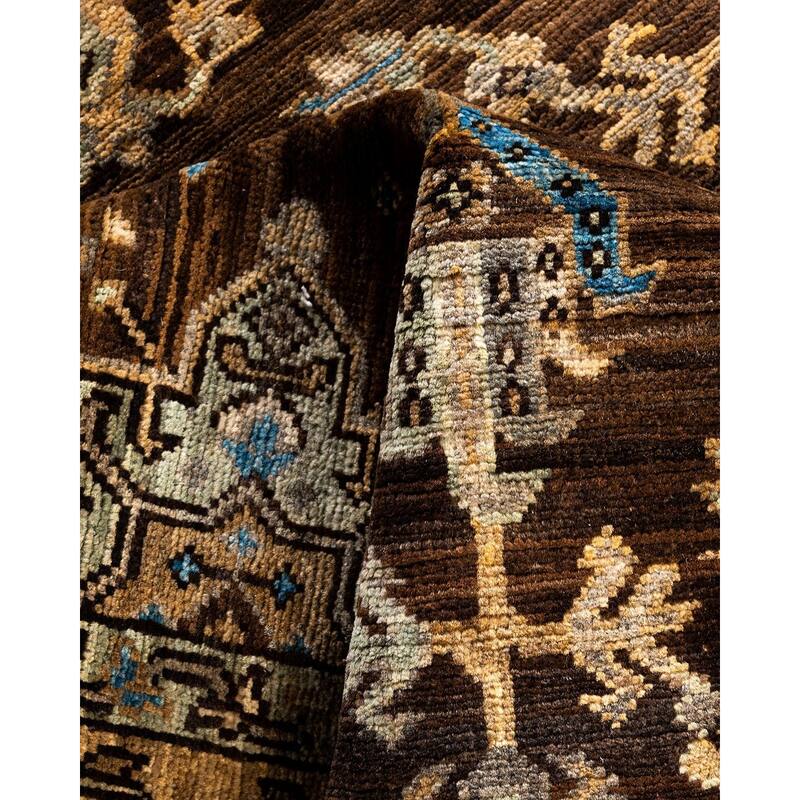Serapi One-of-a-Kind Hand-Knotted Area Rug - Brown, 3' 11" x 6' 0" - 3' 11" x 6' 0"