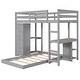 preview thumbnail 6 of 6, Twin over Twin Bed with Drawers and Shelves,Clean-lined Guard Rails, and a Built-in Ladder.