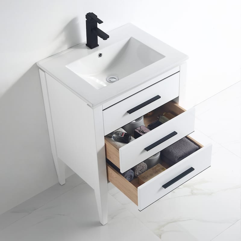 Ayer 24" Single Bathroom Vanity Set - 18D x 24W x 34H