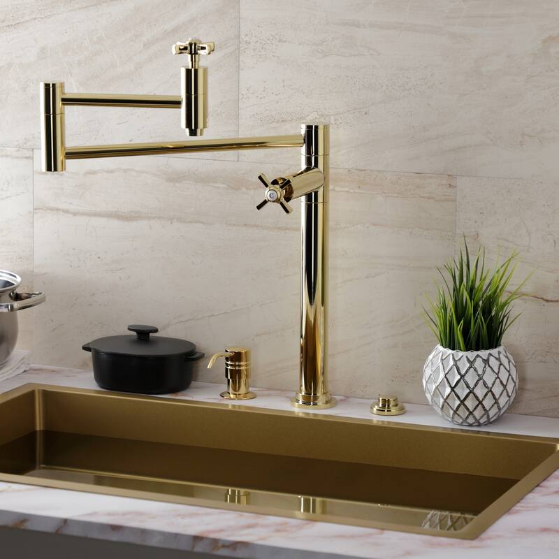Millennium Two-Handle 1-Hole Deck Mount Pot Filler Faucet
