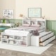 preview thumbnail 2 of 28, Modern Full Size Functional Storage Platform Bed with Drawers