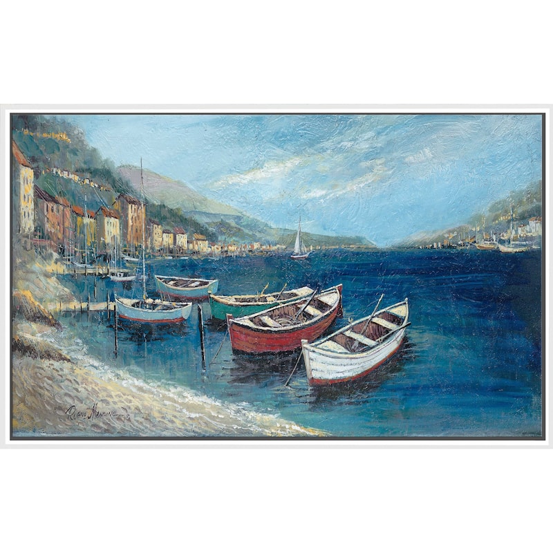 "Footprints in Sand" by Ruane Manning Print on Floating Canvas