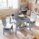 preview thumbnail 3 of 18, Costway 5-in-1 Kids' Table & Chair Set with Chalkboard, Whiteboard, 3 - See Details