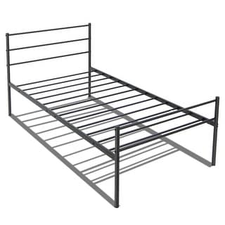Twin Size Metal Bed Frame Platform with Headboard - Bed Bath & Beyond ...