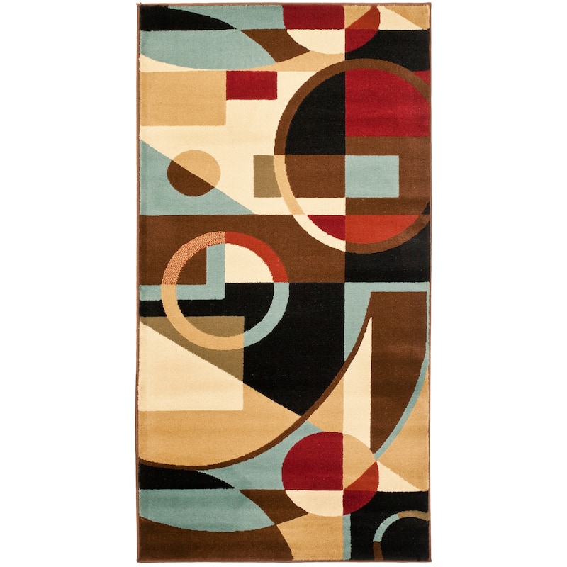 SAFAVIEH Porcello Nooria Modern Rug - 2' x 3'7" - Black/Multi