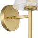 preview thumbnail 8 of 7, Acroma 1-light Modern Glam Gold Wall Sconce Bathroom Wallchiere