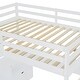 preview thumbnail 44 of 44, Full Size Wood Loft Bed with Drawers, Shelves & Desk