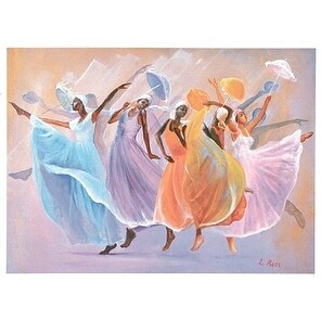 Tribute'' by Lavarne Ross African American Art Print (22 x 29.625