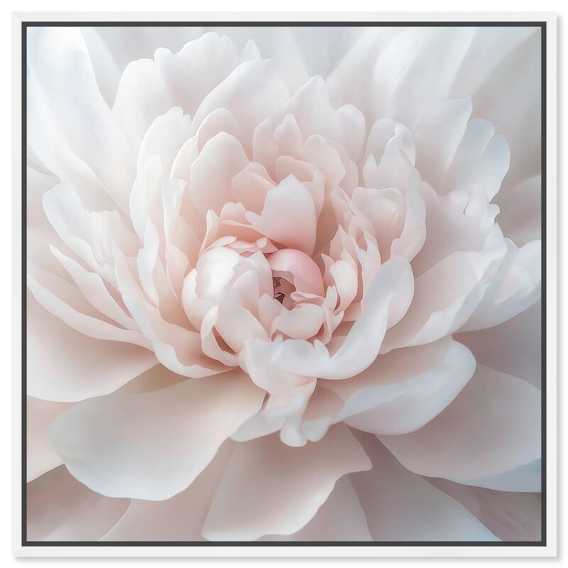 Delicacy and Fragility II Canvas by Art Remedy - White - 12" x 12"