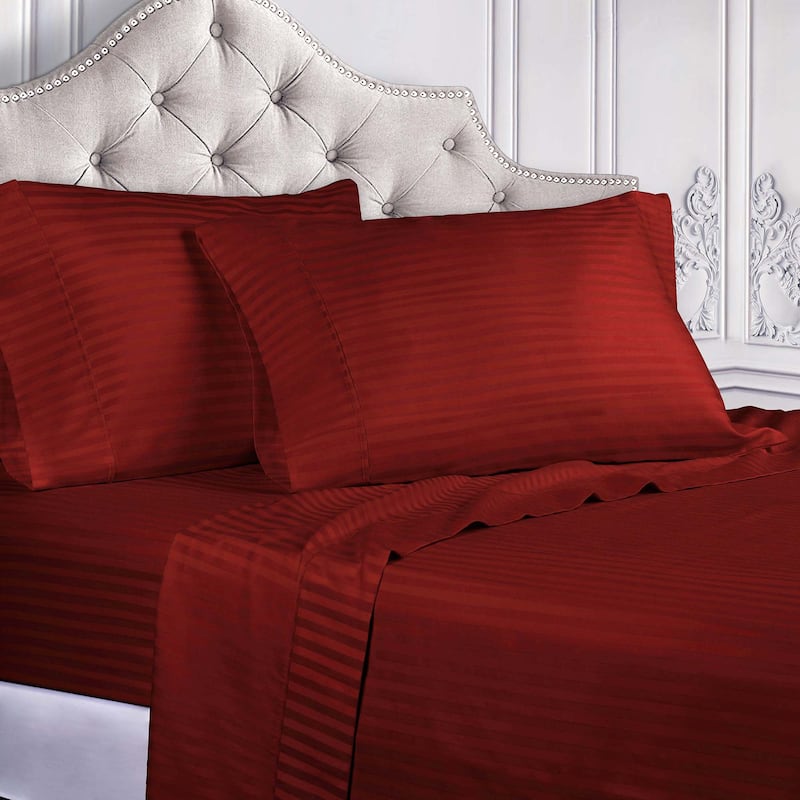 Superior Gyda Deep Pocket 400-Thread Count Striped Egyptian Cotton Sheets
