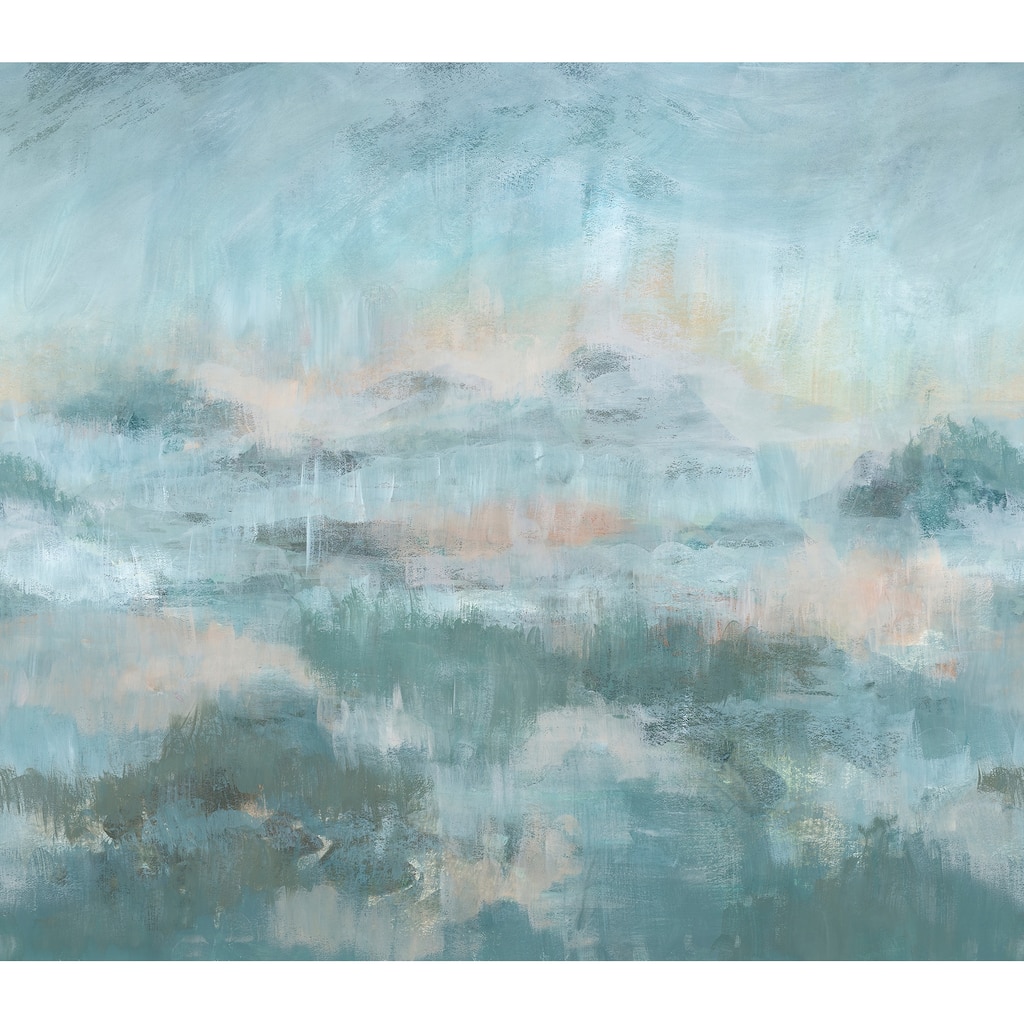 WallPops Scott Living Mirage Blue Self Adhesive Mural - N/A