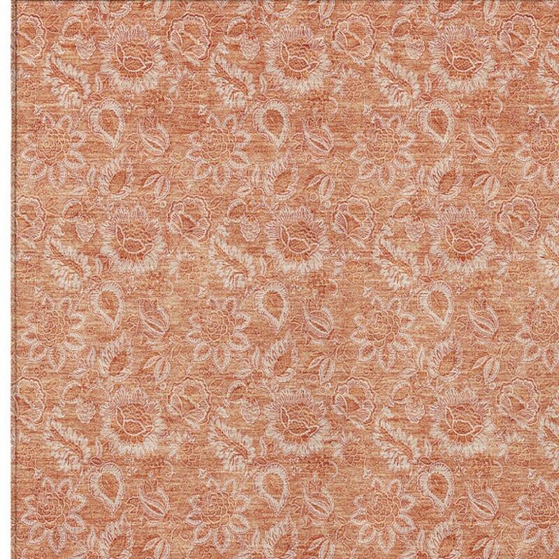 HomeRoots Floral Transitional Rectangle Outdoor Rug